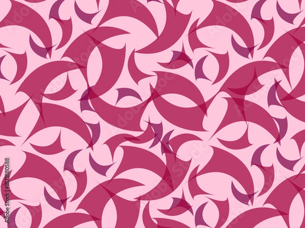 Fototapeta seamless pattern with pink flowers