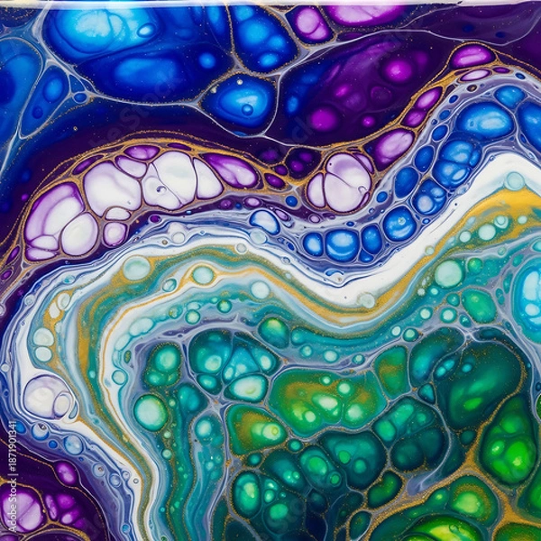 Obraz fluid art