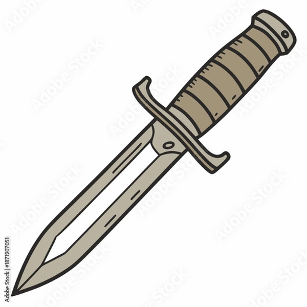 Obraz sword on a white