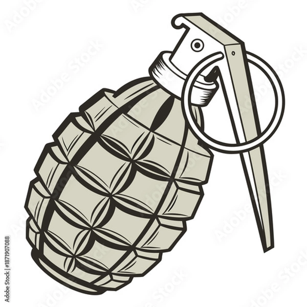 Obraz hand holding a grenade
