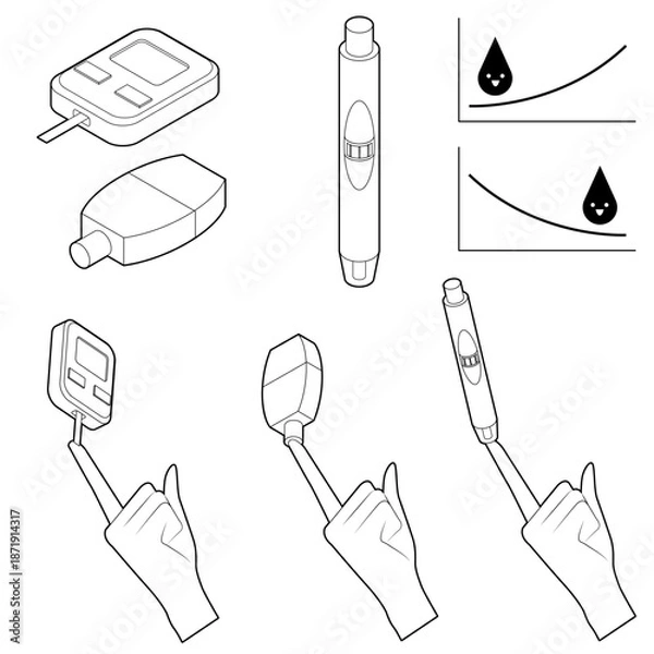 Obraz 採血用穿刺器具（白黒)
