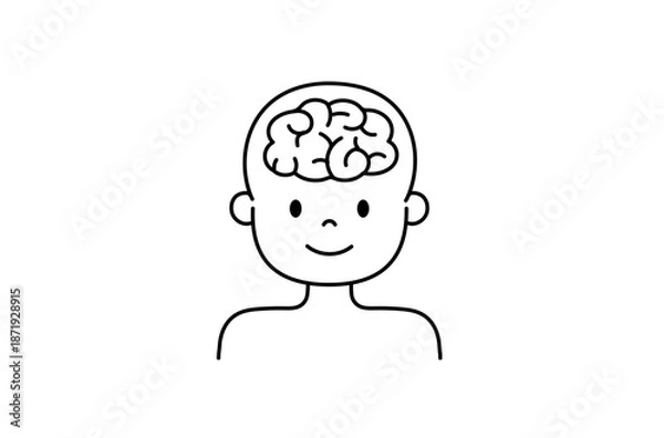 Obraz 人間の脳のイラスト