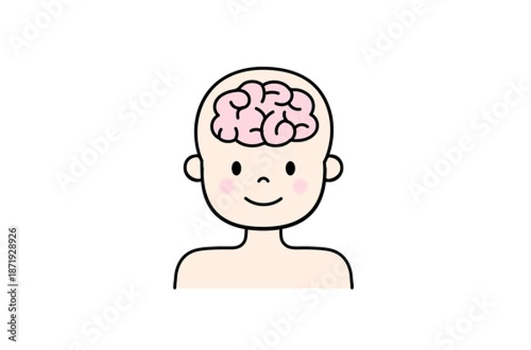 Obraz 人間の脳のイラスト