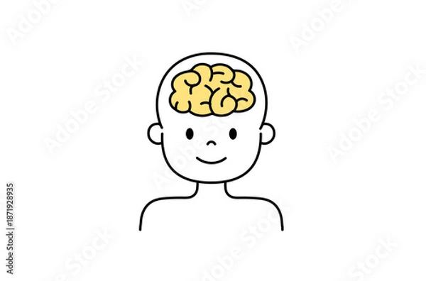 Obraz 人間の脳のイラスト