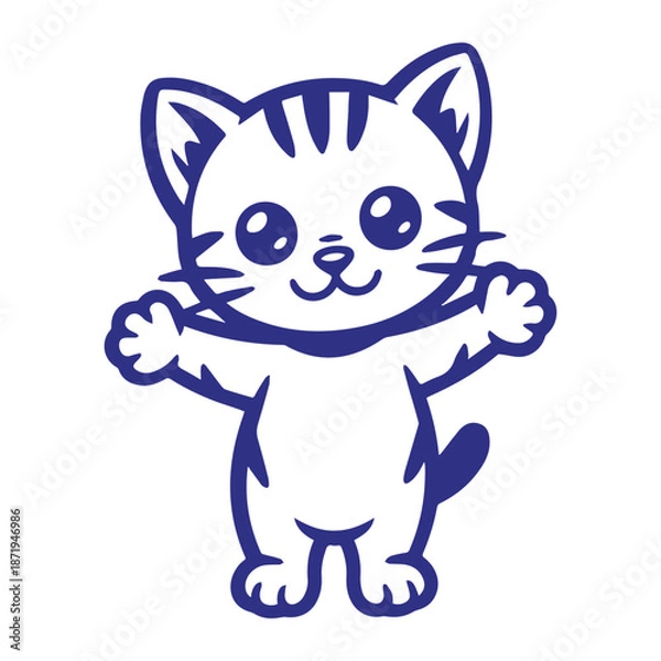 Obraz Standing With Open Arms Svg