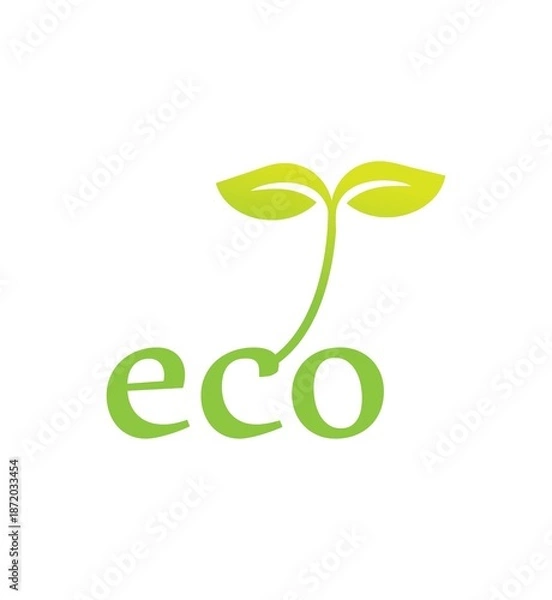 Obraz eco logo