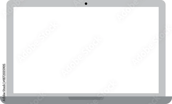 Obraz Laptop computer web icon vector in flat style