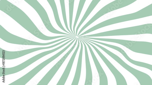 Obraz Mesmerizing green radial striped pattern
