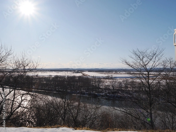 Obraz 十勝太遺跡展望台から見た風景