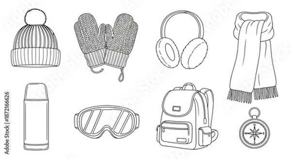 Fototapeta Essential winter gear