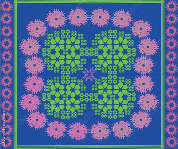 Fototapeta seamless floral pattern