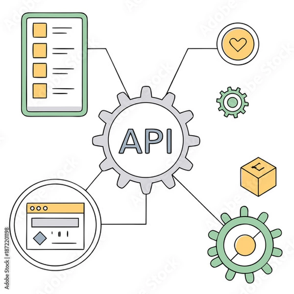 Obraz flat icons for web design