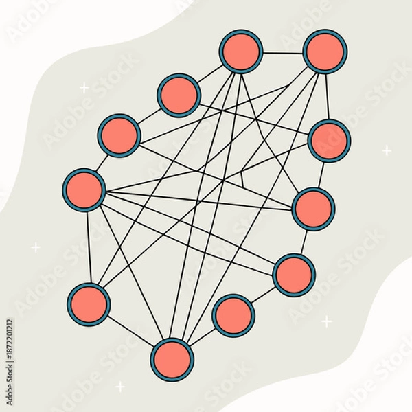 Obraz social network concept