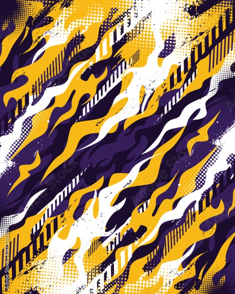 Obraz Abstract grunge fire vector illustration
