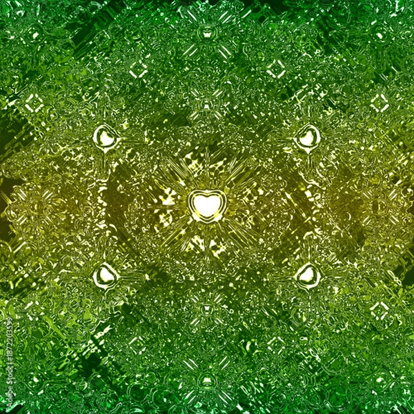 Obraz water drops on green screen background