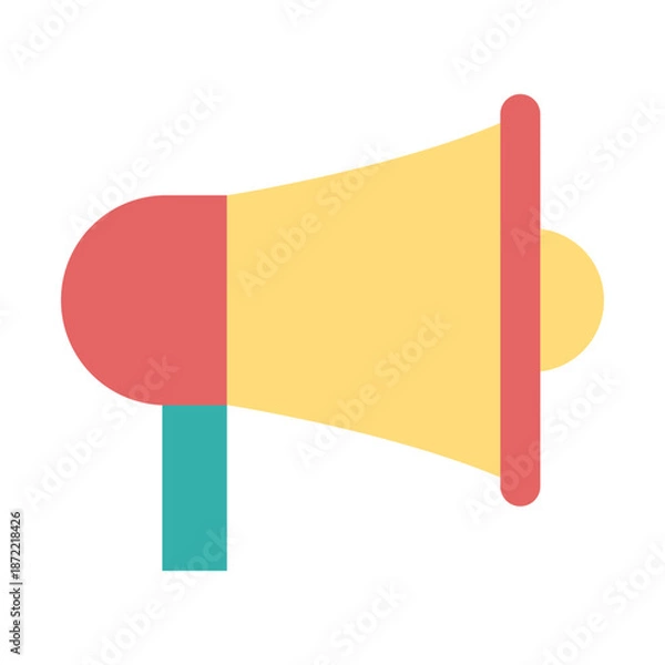 Obraz 공지사항 아이콘. 병원 플랫 아이콘