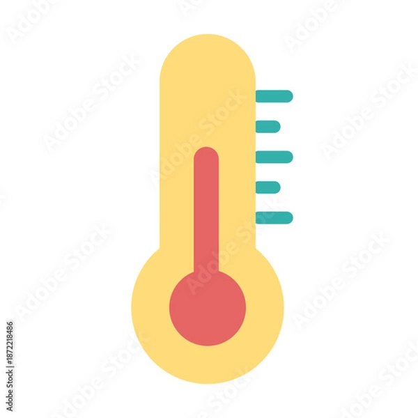 Obraz 체온 검사 아이콘. 병원 플랫 아이콘