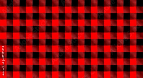 Fototapeta Red black chess pattern.