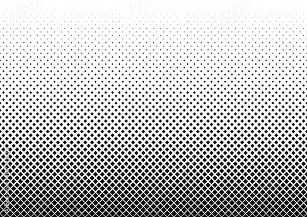 Fototapeta Vertical gradient halftone dots background. Vector illustration.