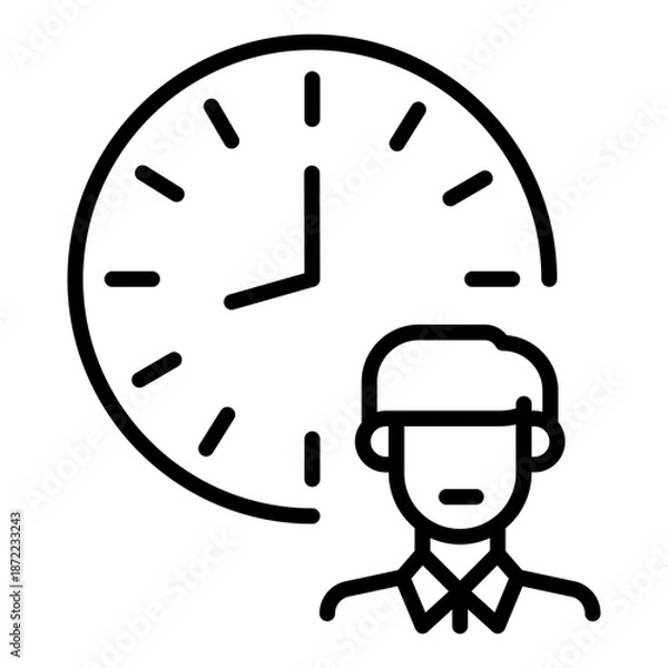 Obraz Shopping schedule icon