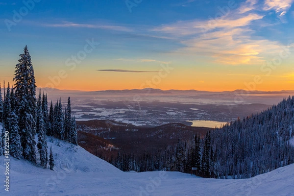 Obraz Whitefish Winter Sunset