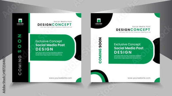 Fototapeta unique modern banner design sample