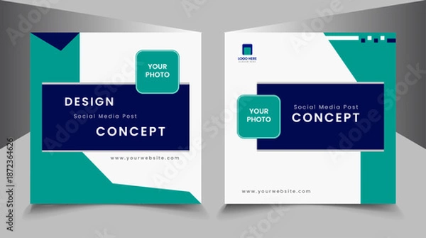 Fototapeta unique modern banner design sample