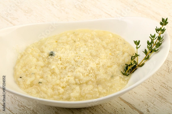 Fototapeta Risotto with blue cheese