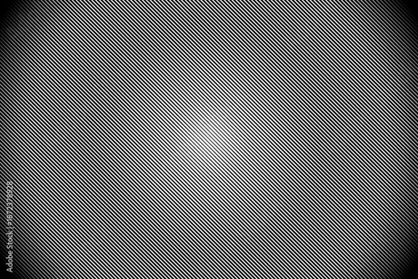 Obraz Gradient Line Halftone Overlay with Variable Width Stripes and Retro Engraving Texture on Transparent Background