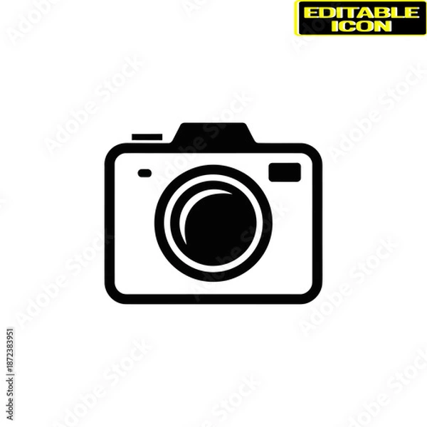 Obraz Modern camera design isolated on transparent background