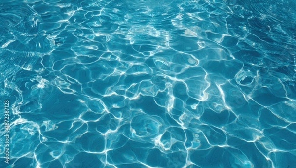 Obraz Rippled turquoise pool water (1)