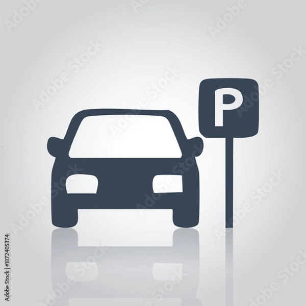 Obraz Car Parking Icon