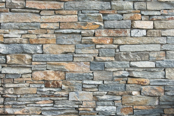 Obraz piled stone wall