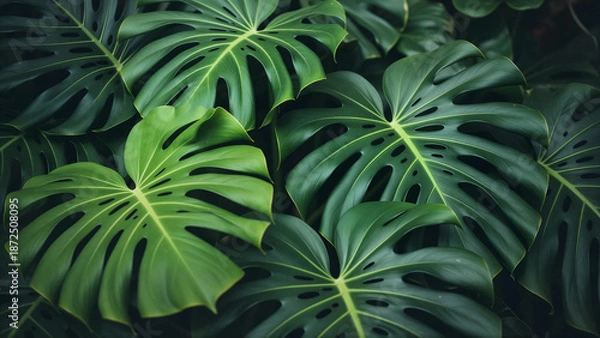 Obraz Tropical Leaves Background