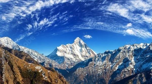 Obraz mount Nanda Devi peak Himalaya mountain
