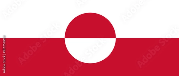 Obraz Greenland flag background extended
