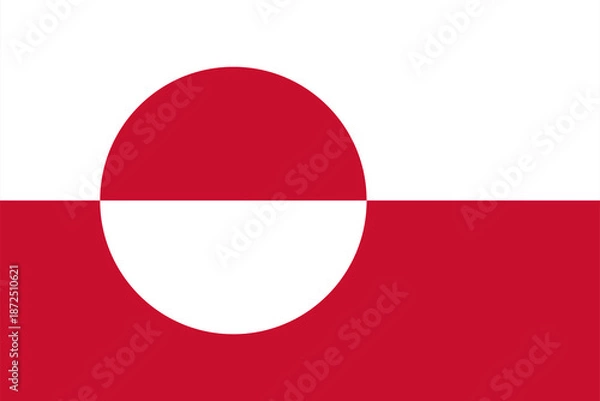 Obraz Greenland flag background