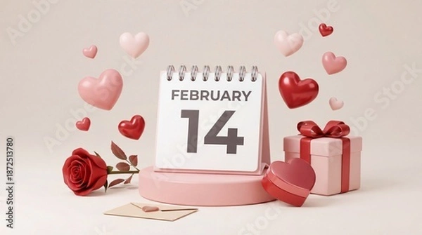 Obraz valentine day card