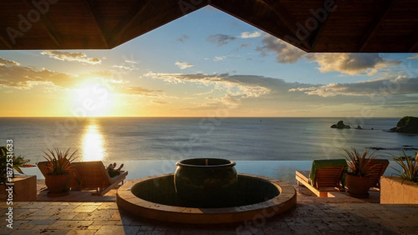 Obraz Restaurant sunset views