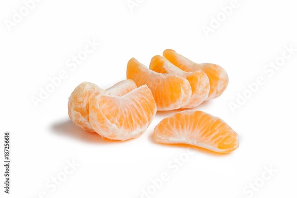 Fototapeta Tangerine on a white background