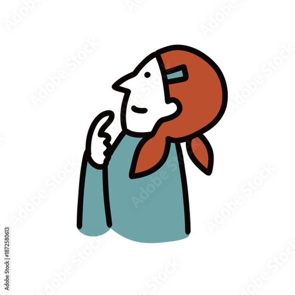 Obraz 子供のイラストアイコン　小学生