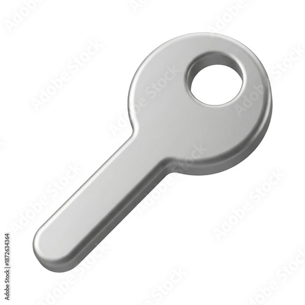 Obraz key isolated on white background