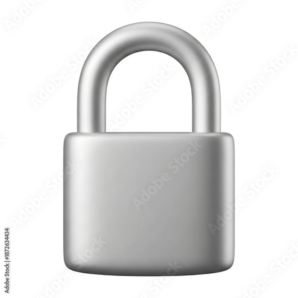 Obraz padlock isolated on white background