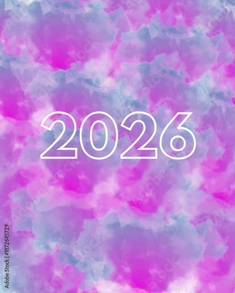 Fototapeta 2026 purple blue pattern