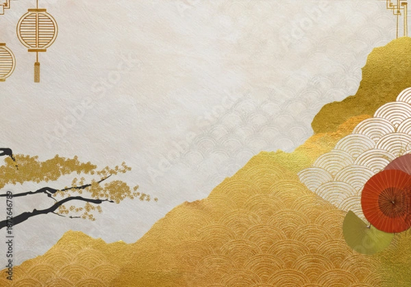 Obraz Japanese Modern Paper Texture background