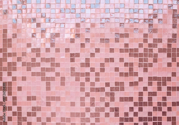 Obraz Pink Glass Tile Abstract Background