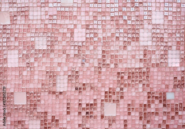 Obraz Pink Glass Tile Abstract Background
