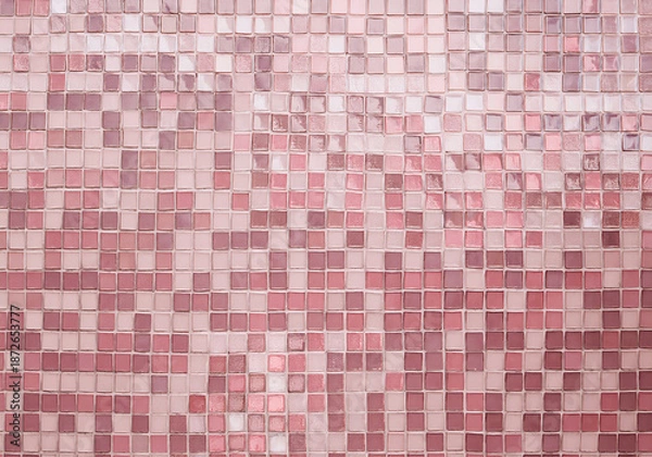 Obraz Pink Glass Tile Abstract Background