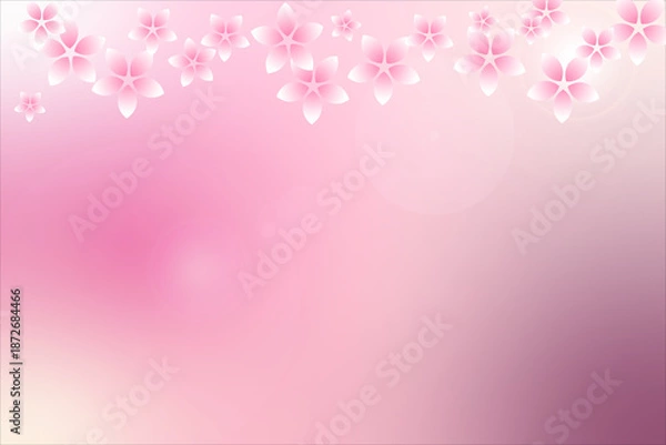 Obraz 桜、ピンク、背景	
