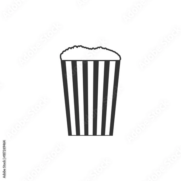 Fototapeta popcorn icon. Amusement park element icon. Premium quality graphic design. Signs, outline symbols collection icon for websites, web design, mobile app, info graphics